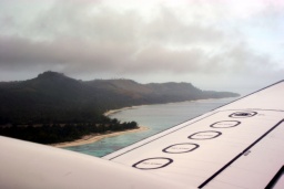 Anflug auf Aitutaki (W)