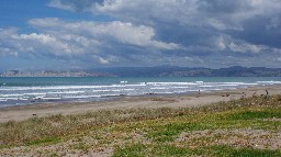 der Strand in Gisborne ist auch nicht viel voller