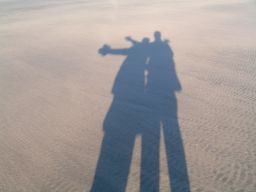 Karekare Schatten am Strand